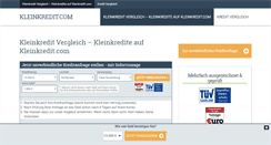 Desktop Screenshot of kleinkredit.com